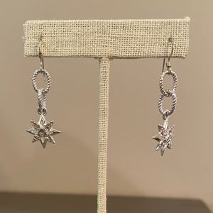 Silver Starburst Earrings